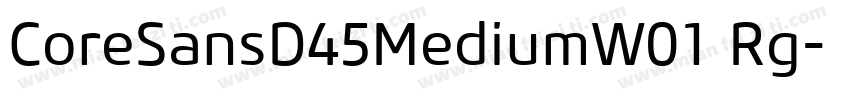 CoreSansD45MediumW01 Rg字体转换